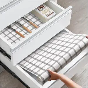 Drawer and Shelf Liner for Kitchen Cabinets, Stripes, 12IN X 10FT | Non-Adhesive, Decorative, Easy to Cut, Non-Slip, Waterproof, Surface Protection, Cupboard, Bathroom, Closets Drawer and Shelf Liner for Kitchen Cabinets, Stripes, 12IN X 10FT | Non-Adhesive, Decorative, Easy to Cut, Non-Slip, Waterproof, Surface Protection, Cupboard, Bathroom, Closets