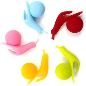 5 Pcs Colorful Snail Shape Silicone Tea Bag Holder Cup Snail Shaped Candy Silicone Tea Infuser Strainer Clip Gift Set Nice Design 5 Pcs Colorful Snail Shape Silicone Tea Bag Holder Cup Snail Shaped Candy Silicone Tea Infuser Strainer Clip Gift Set Nice Design