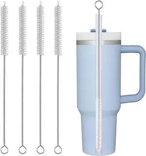 Straw Cleaner Brush Extra Long 12 InchStraw Brush Cleaner Stainless Steel Nylon Bristles Cleaner Brush for Cleaning Stanley Tumbler,Straws, Water Bottles, Coffee Makers,Pet Water Fountain 4-Pack Straw Cleaner Brush Extra Long 12 InchStraw Brush Cleaner Stainless Steel Nylon Bristles Cleaner Brush for Cleaning Stanley Tumbler,Straws, Water Bottles, Coffee Makers,Pet Water Fountain 4-Pack