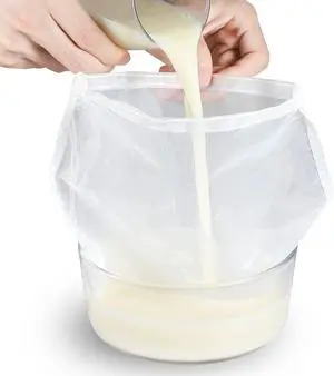 Nut Milk Bag for Straining - Reusable Fine BPA-Free Strainer Bag, Cheesecloth Unbleached Bag, Yogurt Strainer, Juice Filter& Cold Brew Coffee Filter,Washable Reusable Almond Strainer (9"X12", 2Pcs) Nut Milk Bag for Straining - Reusable Fine BPA-Free Strainer Bag, Cheesecloth Unbleached Bag, Yogurt Strainer, Juice Filter& Cold Brew Coffee Filter,Washable Reusable Almond Strainer (9"X12", 2Pcs)