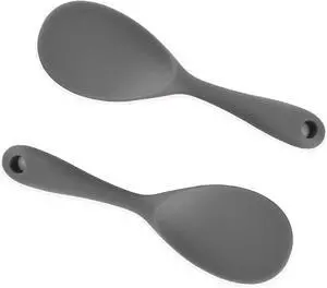 Dioycli 2 Pcs Rice Spoon Paddle Non-Stick Serving Spoon for Cookers, Grey | Silicone Rice Paddle, BPA-Free & Food-Grade, Heat Resistant up to 446 °F, Kitchen Cooking Rice Scooper for Soup & Salads Dioycli 2 Pcs Rice Spoon Paddle Non-Stick Serving Spoon for Cookers, Grey | Silicone Rice Paddle, BPA-Free & Food-Grade, Heat Resistant up to 446 °F, Kitchen Cooking Rice Scooper for Soup & Salads