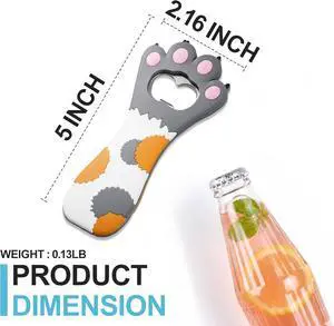 Cute Cat Paw Bottle Opener Magnet,Refrigerator Magnet Silicone Metal Bottle Opener for Beer Coke Bartender Kitchen Barware Metal Novelty Cute Fun Shape,Unique Birthday Beer Gifts Ideas (Gray) Cute Cat Paw Bottle Opener Magnet,Refrigerator Magnet Silicone Metal Bottle Opener for Beer Coke Bartender Kitchen Barware Metal Novelty Cute Fun Shape,Unique Birthday Beer Gifts Ideas (Gray)