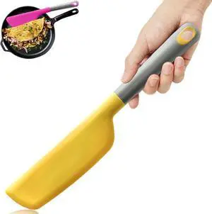 Silicone Omelette Spatula Turner, Flip Fold Omelet Turner, 13Inch | Flexible Egg Flip Tool for Non-stick Pans, Heat Resistant omelette flipper for Kitchen Omelet Pancake Crepes Silicone Omelette Spatula Turner, Flip Fold Omelet Turner, 13Inch | Flexible Egg Flip Tool for Non-stick Pans, Heat Resistant omelette flipper for Kitchen Omelet Pancake Crepes