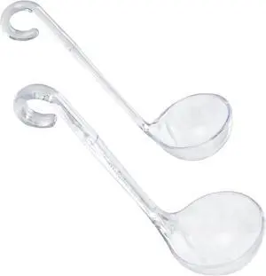 Chef Craft Plastic Dressing and Sauces Ladles, 1 Ounce 5.5 Inch and 2 Ounce 6 Inch 2 Piece Set, Clear Chef Craft Plastic Dressing and Sauces Ladles, 1 Ounce 5.5 Inch and 2 Ounce 6 Inch 2 Piece Set, Clear