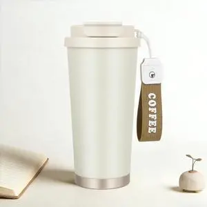 Stainless steel insulated Tumbler small and Portable leak-proof coffee mug 18oz sports water Bottle suitable for car cup holder BPA-free insulated water bottle for sportsschooltravelClassic White Stainless steel insulated Tumbler small and Portable leak-proof coffee mug 18oz sports water Bottle suitable for car cup holder BPA-free insulated water bottle for sportsschooltravelClassic White