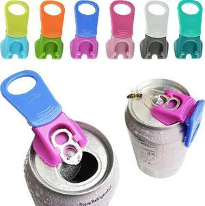 DIPESI 6 Pack Soda Can Opener and Drink Protector Caps, Pop Tab Opener for Long Nails, Easy Tab Can Opener and Cover, Reusable Soda Can Lids to Keep Bugs and Dust Out, 6 Colors DIPESI 6 Pack Soda Can Opener and Drink Protector Caps, Pop Tab Opener for Long Nails, Easy Tab Can Opener and Cover, Reusable Soda Can Lids to Keep Bugs and Dust Out, 6 Colors