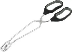 Chef Craft Classic Offset Tongs, 12 inches in length, Black Chef Craft Classic Offset Tongs, 12 inches in length, Black