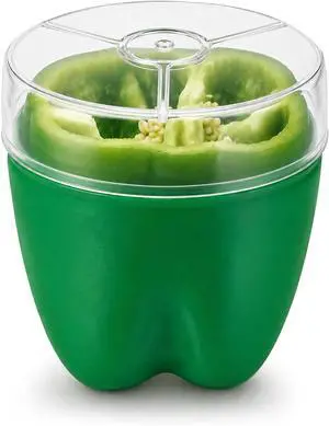 Peper Keeper Saver Peper Storage Containers With Lid | Onion Avocado Tomato Saver Fruit vegetable Holder Storage (Peper Holder) Peper Keeper Saver Peper Storage Containers With Lid | Onion Avocado Tomato Saver Fruit vegetable Holder Storage (Peper Holder)