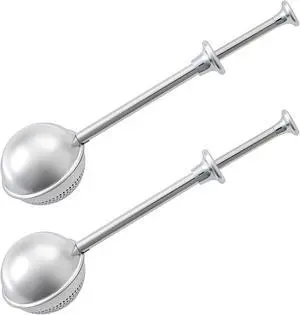 2-Pc Flour Duster for Baking, One-Handed Operation, 304 Stainless | Spring-Press Handle, Dishwasher Safe, For Flour, Powdered Sugar, Fine Spices, Pick Up and Dust Flour Sifter, Gift Package 2-Pc Flour Duster for Baking, One-Handed Operation, 304 Stainless | Spring-Press Handle, Dishwasher Safe, For Flour, Powdered Sugar, Fine Spices, Pick Up and Dust Flour Sifter, Gift Package