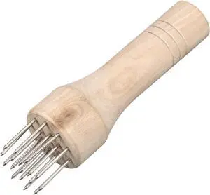 uxcell Stainless Steel Meat Tenderizer, Meat Mallet Needle Nails Kitchen Tools with Wooden Handle for Tenderizing Meats Steak Fish Chicken, White uxcell Stainless Steel Meat Tenderizer, Meat Mallet Needle Nails Kitchen Tools with Wooden Handle for Tenderizing Meats Steak Fish Chicken, White