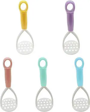 5Pcs Mini Potato Masher Cooking Utensils Non-Scratch Nonstick Masher Manual Silicone Potato Masher Kitchen Tools for Bean, Root Vegetables 5Pcs Mini Potato Masher Cooking Utensils Non-Scratch Nonstick Masher Manual Silicone Potato Masher Kitchen Tools for Bean, Root Vegetables