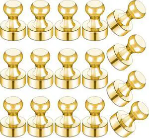 LOVIMAG Fridge Magnets 16Pcs, Magnet for Refrigerator Whiteboard, Gold | Small Strong Neodymium Metal Cute Push Pin for Classroom, Kitchen, Accessories Decorative, Office, Calendar LOVIMAG Fridge Magnets 16Pcs, Magnet for Refrigerator Whiteboard, Gold | Small Strong Neodymium Metal Cute Push Pin for Classroom, Kitchen, Accessories Decorative, Office, Calendar