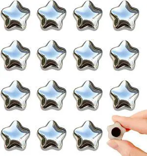 Fridge Magnets,15Pcs Silver Star Magnets Refrigerator Decorative | 15 Pcs Strong Magnets Fridge 0.73in Small Star Cute Decorative Magnet Set for Home Kitchen Office Whiteboard Locker Fridge Magnets,15Pcs Silver Star Magnets Refrigerator Decorative | 15 Pcs Strong Magnets Fridge 0.73in Small Star Cute Decorative Magnet Set for Home Kitchen Office Whiteboard Locker
