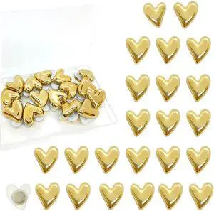 30 pcs Cute Love Heart Magnets Refrigerator Gold Refrigerator Magnets Home Kitchen Magnet Set Mini Magnets for Fridge Office Whiteboard Locker(Gold) 30 pcs Cute Love Heart Magnets Refrigerator Gold Refrigerator Magnets Home Kitchen Magnet Set Mini Magnets for Fridge Office Whiteboard Locker(Gold)