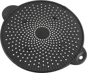 Silicone Splatter Screen for Frying Pan - 11 Inch Heat-Resistant Silicone Grease Splatter Guard, Multi-Use Oil Splash Guard for Kitchen Cooking Pan Cover, Dishwasher Safe Silicone Splatter Screen for Frying Pan - 11 Inch Heat-Resistant Silicone Grease Splatter Guard, Multi-Use Oil Splash Guard for Kitchen Cooking Pan Cover, Dishwasher Safe