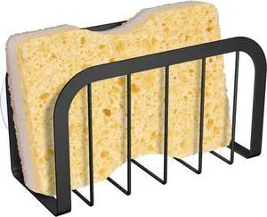 HLOOL Sponge Holder for Kitchen Sink with Suction Cups, Kitchen Sponge Holder,Sink Caddy(Black) HLOOL Sponge Holder for Kitchen Sink with Suction Cups, Kitchen Sponge Holder,Sink Caddy(Black)
