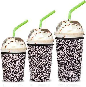 3 Pack Reusable Iced Coffee Sleeves, Insulator Sleeve for Cold Beverages, Neoprene Drink Sleeve Cup Holder fit Starbucks Coffee, McDonalds, Dunkin Coffee,More 3 Pack Reusable Iced Coffee Sleeves, Insulator Sleeve for Cold Beverages, Neoprene Drink Sleeve Cup Holder fit Starbucks Coffee, McDonalds, Dunkin Coffee,More