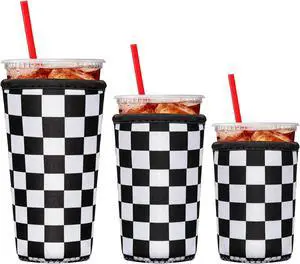3 Pack Reusable Insulated Neoprene Iced Coffee Cup Sleeve Beverage Holder for 16-32 Ounces Coffee/Drink Cup Sleeve for Iced & Hot Drinks Compatible with Starbucks Dunkin Coffee Cup and More 3 Pack Reusable Insulated Neoprene Iced Coffee Cup Sleeve Beverage Holder for 16-32 Ounces Coffee/Drink Cup Sleeve for Iced & Hot Drinks Compatible with Starbucks Dunkin Coffee Cup and More