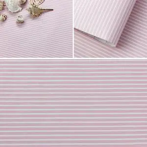 17.7" x 117" Pink and White Stripe Wallpaper Stick and Peel Contact Paper Self Adhesive Decorative Waterproof Wall Covering Cabinets Shelves Liner Drawer Sticker 17.7" x 117" Pink and White Stripe Wallpaper Stick and Peel Contact Paper Self Adhesive Decorative Waterproof Wall Covering Cabinets Shelves Liner Drawer Sticker