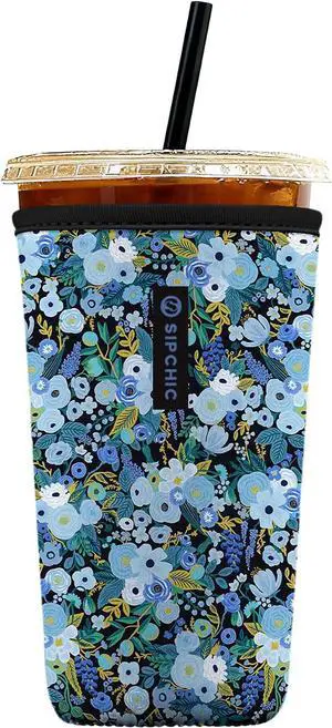 Iced Coffee Sleeve Neoprene Reusable Cup Sleeves for Drinks, Insulated Drink Sleeves to Keep Hands Dry & Drinks Cold, Stylish & Durable Coffee Sleeves (Frosted Bloom, Large: 30-32oz) Iced Coffee Sleeve Neoprene Reusable Cup Sleeves for Drinks, Insulated Drink Sleeves to Keep Hands Dry & Drinks Cold, Stylish & Durable Coffee Sleeves (Frosted Bloom, Large: 30-32oz)