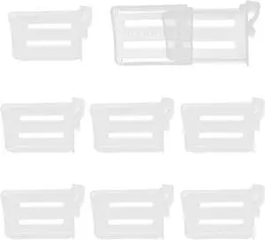 8 PCS Adjustable Fridge Divider | Clear Organizer Clip, Retractable Organizer Divider, Plastic Storage Box, For Home/Kitchen/Office 8 PCS Adjustable Fridge Divider | Clear Organizer Clip, Retractable Organizer Divider, Plastic Storage Box, For Home/Kitchen/Office