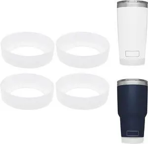 4 PCS Silicone Boot Sleeve for Tumbler 30 oz 20 oz, Water Bottle Bottom Protector, Non-Slip Mug Cup Coaster for 7-7.5cm Bottom of the Insulated Cup 4 PCS Silicone Boot Sleeve for Tumbler 30 oz 20 oz, Water Bottle Bottom Protector, Non-Slip Mug Cup Coaster for 7-7.5cm Bottom of the Insulated Cup
