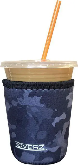 Iced Coffee Sleeve, Insulated Neoprene Cup Sleeve, Fits a 16 Oz. Coffee Cup, Washable and Reusable, Iced Coffee Accessories, Small Black Camo Iced Coffee Sleeve, Insulated Neoprene Cup Sleeve, Fits a 16 Oz. Coffee Cup, Washable and Reusable, Iced Coffee Accessories, Small Black Camo