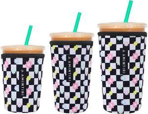 Amintiri Reusable Insulator Neoprene Sleeve for Iced Coffee & Cold Soda | 3 Pack Coffee Sleeves for Iced & Hot Drinks, Cold Beverage Cooler for 16-32oz Cups Amintiri Reusable Insulator Neoprene Sleeve for Iced Coffee & Cold Soda | 3 Pack Coffee Sleeves for Iced & Hot Drinks, Cold Beverage Cooler for 16-32oz Cups