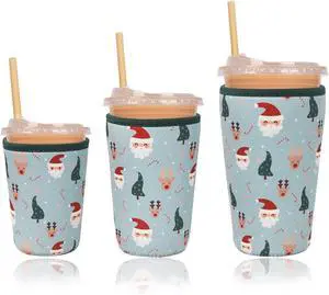 Christmas Gift for Women, Men, Grandkids, Xmas Iced Coffee Sleeve, Drink Sleeve for Cold & Hot Beverages, Reusable Cup Insulated Holder Christmas Gift for Women, Men, Grandkids, Xmas Iced Coffee Sleeve, Drink Sleeve for Cold & Hot Beverages, Reusable Cup Insulated Holder