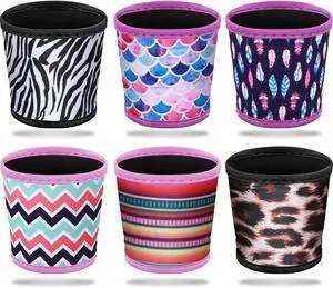 Patelai 6 Pcs Hot Cup Sleeves Reusable Neoprene Insulated Coffee Holders | Washable Heat Resistant, Fits Standard Mugs, for Tea Coffee Hot Cold Drinks, Keeps Hands Cool, 6 Trendy Patterns Patelai 6 Pcs Hot Cup Sleeves Reusable Neoprene Insulated Coffee Holders | Washable Heat Resistant, Fits Standard Mugs, for Tea Coffee Hot Cold Drinks, Keeps Hands Cool, 6 Trendy Patterns