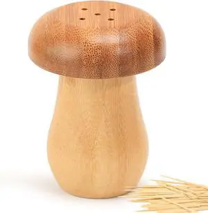 Mushroom Toothpick Holder with 150 Toothpicks, Bamboo Wooden Toothpick Dispenser Container for Kitchen Accessories, Cute Mushroom Decor for Warm and Unique Gifts Mushroom Toothpick Holder with 150 Toothpicks, Bamboo Wooden Toothpick Dispenser Container for Kitchen Accessories, Cute Mushroom Decor for Warm and Unique Gifts