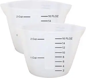 2 Pieces Large Silicone Measuring Cups 500ml Large Resin Mixing Pouring Silicone Cups for Epoxy Resin Jewelry Making (2 Pcs 500ml) 2 Pieces Large Silicone Measuring Cups 500ml Large Resin Mixing Pouring Silicone Cups for Epoxy Resin Jewelry Making (2 Pcs 500ml)