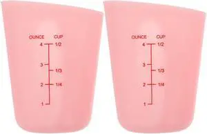 2pcs Silicone Measuring Cup Resin Epoxy Mixing Cups Silicone Cup Baking Graduated Double Scale Flexible Measuring for Baking Resin 2pcs Silicone Measuring Cup Resin Epoxy Mixing Cups Silicone Cup Baking Graduated Double Scale Flexible Measuring for Baking Resin