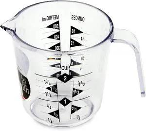 Chef Craft Select Plastic Measuring Cup, 2 Cup, Clear Chef Craft Select Plastic Measuring Cup, 2 Cup, Clear
