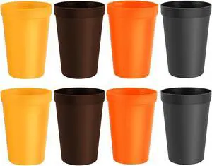 8-Pack 15.2oz Plastic Cups, BPA-Free Reusable Drinking Cups, Unbreakable PP Tumblers, Microwave & Dishwasher Safe, Translucent Assorted Colors for Party BBQ Picnic & Daily Use Warm Earth Tones 8-Pack 15.2oz Plastic Cups, BPA-Free Reusable Drinking Cups, Unbreakable PP Tumblers, Microwave & Dishwasher Safe, Translucent Assorted Colors for Party BBQ Picnic & Daily Use Warm Earth Tones
