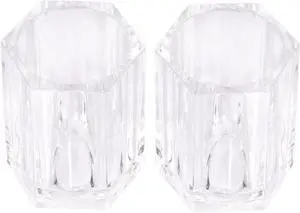 ONLYKXY 2pcs Clear Acrylic Toothpick Holder Elegant Clean For Home Kitchen Storage Gadgets Creative Portable Toothpick Box (Rhombu) ONLYKXY 2pcs Clear Acrylic Toothpick Holder Elegant Clean For Home Kitchen Storage Gadgets Creative Portable Toothpick Box (Rhombu)