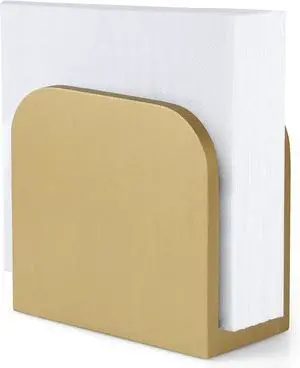 ALELION Wooden Napkin Holder for Table, Upright Napkin Holders for Kitchen, Standing Napkin Dispenser for Kitchen Dining Room Party Cocktail Outdoor Use, Gold ALELION Wooden Napkin Holder for Table, Upright Napkin Holders for Kitchen, Standing Napkin Dispenser for Kitchen Dining Room Party Cocktail Outdoor Use, Gold