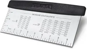 HULISEN 10-Inch Bench Scraper, Stainless Steel Dough Cutter with Scale | Dishwasher Safe, Comfort Grip Handle, Beveled Edge, Conversion Chart, Cake Frosting, Bread Dividing, Pizza Cutting HULISEN 10-Inch Bench Scraper, Stainless Steel Dough Cutter with Scale | Dishwasher Safe, Comfort Grip Handle, Beveled Edge, Conversion Chart, Cake Frosting, Bread Dividing, Pizza Cutting