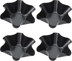 Dimeho 4 Pack Taco Salad Bowl Maker Molds Non Stick Carbon Steel Tortilla Maker Shell Pans Tostada Baking Molds for Frying Salad Home Cooking & Entertaining Dimeho 4 Pack Taco Salad Bowl Maker Molds Non Stick Carbon Steel Tortilla Maker Shell Pans Tostada Baking Molds for Frying Salad Home Cooking & Entertaining
