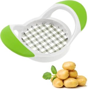 DOITOOL Stainless Steel Potato Slicer, Potato Cutting Device with Easy Grip Handle, Multi- French Fry Cutter Fruit Slicer DOITOOL Stainless Steel Potato Slicer, Potato Cutting Device with Easy Grip Handle, Multi- French Fry Cutter Fruit Slicer