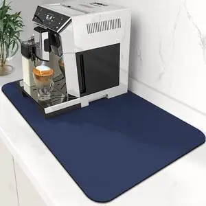 Coffee Mat Super Absorbent Dish Drying Mat Coffee Bar Mat 12"x 19", Blue | Match with Coffee Machine Accessories Large Drying Mats for Kitchen Counter Coffee Mat Super Absorbent Dish Drying Mat Coffee Bar Mat 12"x 19", Blue | Match with Coffee Machine Accessories Large Drying Mats for Kitchen Counter