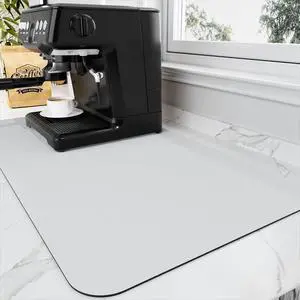 HotLive Coffee Mat - Absorbent Hide Stain Rubber Backed Dish Drying Mat for Kitchen Counter - Bar Mats for Countertops Accessories Fit Under Coffee Maker Espresso Machine HotLive Coffee Mat - Absorbent Hide Stain Rubber Backed Dish Drying Mat for Kitchen Counter - Bar Mats for Countertops Accessories Fit Under Coffee Maker Espresso Machine