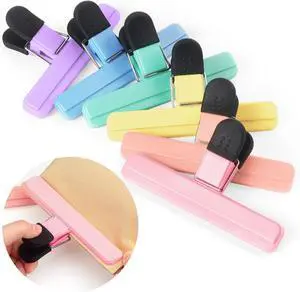 Tamaki 6 Pack Chip Clips, Food Clips, 6 x 3.5 Inch, Pastel | Plastic Heavy Duty Seal Grip Tamaki 6 Pack Chip Clips, Food Clips, 6 x 3.5 Inch, Pastel | Plastic Heavy Duty Seal Grip