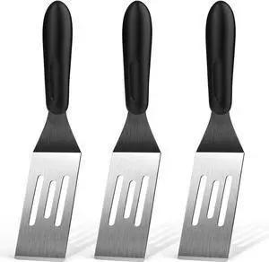 Small Spatula 3 Pieces, Mini Serving Spatula for Kitchen Use, Metal Spatula for Serving and Turning, Ideal for Pancakes, Brownies, Desserts, Cookie, Eggs or Small Pan Small Spatula 3 Pieces, Mini Serving Spatula for Kitchen Use, Metal Spatula for Serving and Turning, Ideal for Pancakes, Brownies, Desserts, Cookie, Eggs or Small Pan