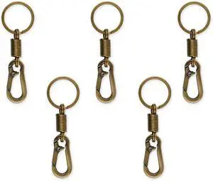 DS. DISTINCTIVE STYLE Carabiner Clip Keyring Stainless Steel Spring Keychain with Snap Hook Quick Release Key Rings DS. DISTINCTIVE STYLE Carabiner Clip Keyring Stainless Steel Spring Keychain with Snap Hook Quick Release Key Rings