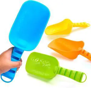 Sloosh Beach Sand Shovels for Kids - 4 Packs Shovels Colorful Scoops Travel Sand Toys for Toddlers Kids Outdoor Digging Play, Heavy Duty Plastic Garden Planting Shovels Spades Sets Sandbox Toys Sloosh Beach Sand Shovels for Kids - 4 Packs Shovels Colorful Scoops Travel Sand Toys for Toddlers Kids Outdoor Digging Play, Heavy Duty Plastic Garden Planting Shovels Spades Sets Sandbox Toys