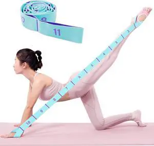 11 Loops Stretch band - Yoga, Pilates, Ballet, and Physical Therapy Stretching strap for Flexibility, Leg Stretching, and Exercise - Durable Stretching equipment for Dance and Fitness 11 Loops Stretch band - Yoga, Pilates, Ballet, and Physical Therapy Stretching strap for Flexibility, Leg Stretching, and Exercise - Durable Stretching equipment for Dance and Fitness