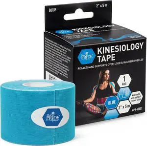 MED PRIDE Kinesiology Tape Roll 2 in x 16.4 ft,Breathable,Latex-Free,Blue MED PRIDE Kinesiology Tape Roll 2 in x 16.4 ft,Breathable,Latex-Free,Blue