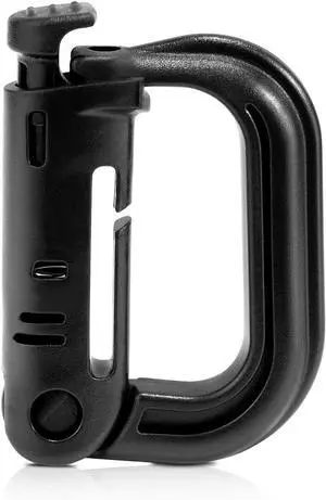 6 Pack 2.12 Tactical Locking D Ring Plastic Carabiner Backapck Molle Hook Clip for Webbing Straps Bag 6 Pack 2.12 Tactical Locking D Ring Plastic Carabiner Backapck Molle Hook Clip for Webbing Straps Bag
