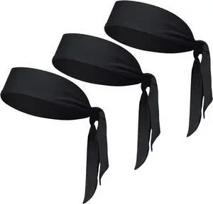 Sucrain 3pcs Head Ties Headband Sports Sweatband Adjustable Ninja Karate Head Band Sweat Wicking Workout Headband for Men Women Basketball, Running, Tennis, Athletics Sucrain 3pcs Head Ties Headband Sports Sweatband Adjustable Ninja Karate Head Band Sweat Wicking Workout Headband for Men Women Basketball, Running, Tennis, Athletics